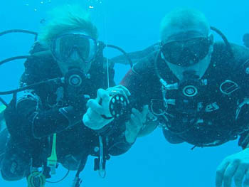 Barbara e Alberto hanno aperto un diving center a Playa del Carmen